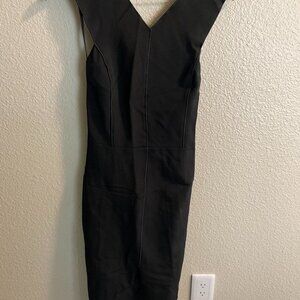 Rag & Bone Women's Bandage Midi Black Dress X Back Detail